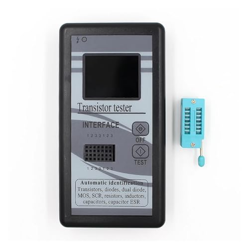 M328 マルチ F トランジスタ テスター 128*160 カラー スクリーン グラフィック ディスプレイ ダイオード 抵抗 インダクタンス 静電容量 MOSFET ESR LCR メーター 試験装置(Black)