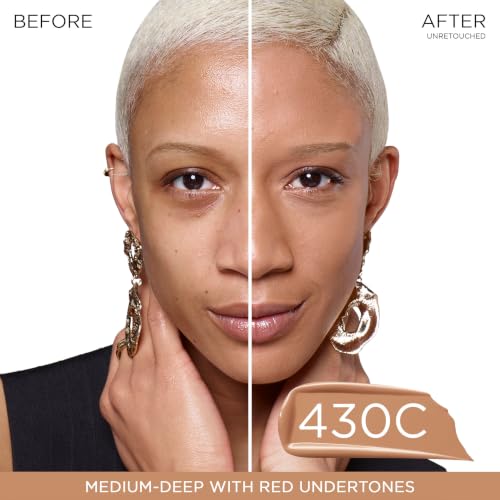 Image of Lancome Teint Idole Ultra Wear Natural Matte Foundation- Longwear, Medium-Full Coverage, Natural Finish, Waterproof & Hydrating - 430C (Medium-Deep Skin with Cool /Rich-Red Undertones), 1 Fl Oz