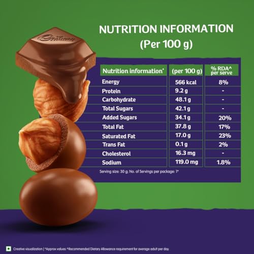 Image of Cadbury Dairy Milk Bites Hazelnut Chocolate Pack, 30 g (Pack of 6)