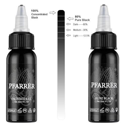Pfarrer TI7003-30-002SN Tattoo Ink Black 1Oz(30Ml) Vegan-Friendly Usa Standard Pigment Supplies Concentrated Black Ti7003-30-002 thumb #2