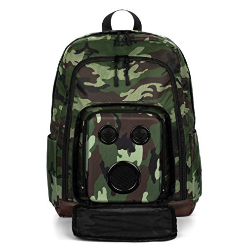 Bluetooth Speaker Backpack with 20-Watt Speakers & Subwoofer for Parties/Festivals/Beach/School. Rechargeable, Works