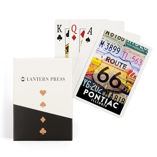 Lantern Press Poker 52 Cartas Pontiac Illinois Route 66