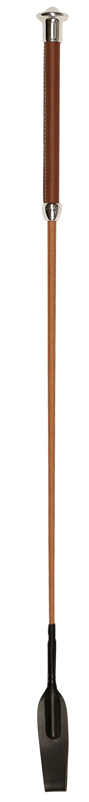 Covalliero Kerbl Uni Fusta con Mango de Piel, Fusta, coñac, 65 cm.