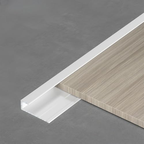 NuoNxuo カーペット 見切り材 長さ100cm 3本 アルミ ジョイナー コ型 モールディング材 内径3.5 〜 18.5mm厚対応 防水 防錆 耐久性 傷防止 トリム エッジテープ コーナーガード 家庭 オフィス 商業施設 建築 住宅資材(B_内径