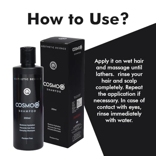 Image of KLM Cosmoq Shampoo 200ml | Restores Hydration, Prevents Hair Frizz Everyday Hair Care