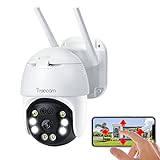 1080P PTZ - Cámara de vigilancia para Exteriores WiFi IP con Detector de Movimiento Humano, Seguimiento automático,...