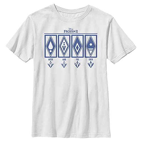 T-shirt Reine des Neiges 2 Disney pour garçon taille M vêtement blanc en coton
