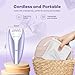Epilator, Silent Smooth Glide Epilator for Women, 2 Speeds Facial Hair Removal Device with Silent Design, Cordless Rechargeable Hair Removal Epilators for Women Face Legs Bikini Arms Legs