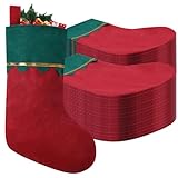 Photo Gallery eoocan confezione da 60 calze natalizie in feltro rosso e verde, 38 cm, personalizzabili, polsino bianco con bordo dorato, calze natalizie fai da te per feste di natale in famiglia Photo Gallery eoocan confezione da 60 calze natalizie in feltro rosso e verde, 38 cm, personalizzabili, polsino bianco con bordo dorato, calze natalizie fai da te per feste di natale in famiglia