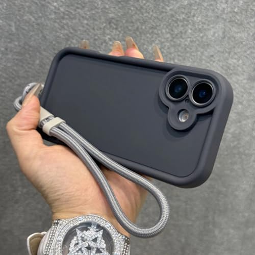 Coque de protection épaisse iPhone 11 Pro Max anti-chute avec étui silicone mat dragonne