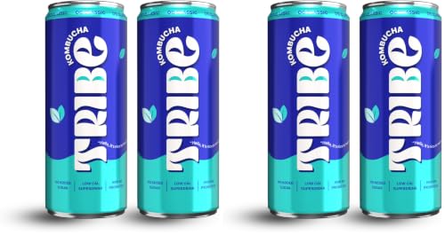 Image of Tribe Kombucha Probiotic Super Drink | Supports Gut Health | Gluten-Free | Naturally Fermented | Super Refreshing | Gut Friendly | Improves Blood Sugar | Antioxidant and Hydration | No Added Sugar |250 ML X 2 (OG CLASSIC)