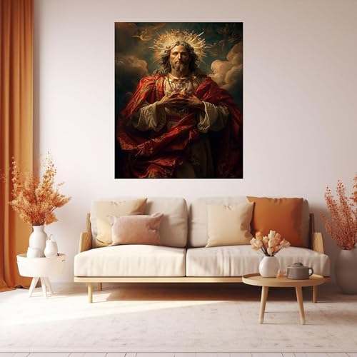 Jésus image chrétienne murale pour apporter la paix au foyer