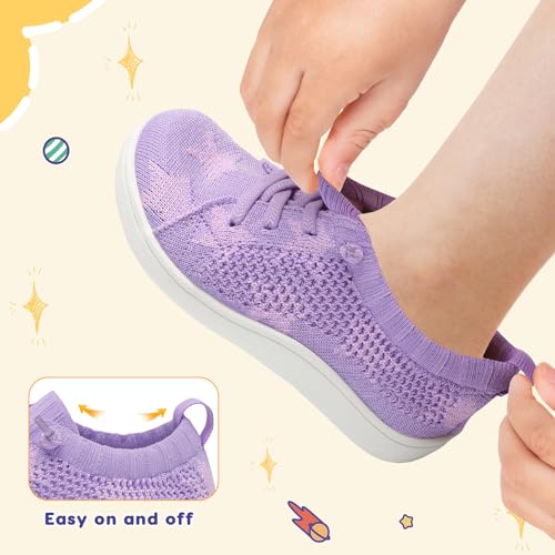 Image of LeIsfIt Toddler Shoes Girls Boys Wide Shoes Kids Zero Drop Minimalist Sneakers Barefoot Slip on Tennis Sneakers