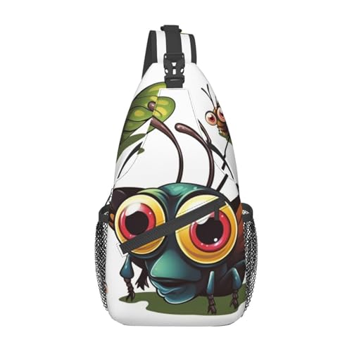 Bolso Sling para Hombre y Mujer Estampado Insectos miniatura 1