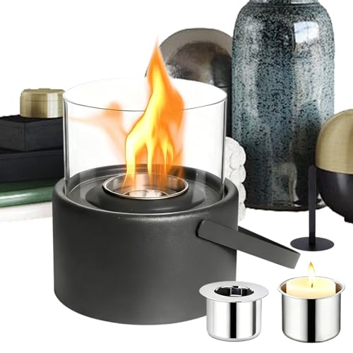 Fogón De Mesa Pequeño,Chimenea Ajustable Portátil Segura Tornado para Escritorio | Hoguera Personal Mini Chimenea - para Jardín, Hogar, Mesita De Noche, Dormitorio, Picnic Y Sala De Estar