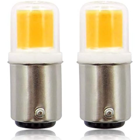 ZHENMING BA15D DC LED 12V Light Bulbs 4W 40 Watt Double Contact Bayonet Halogen Lamp Replacement Warm White 3000K for Interior RV Camper Lighting, 2-Pack Cover
