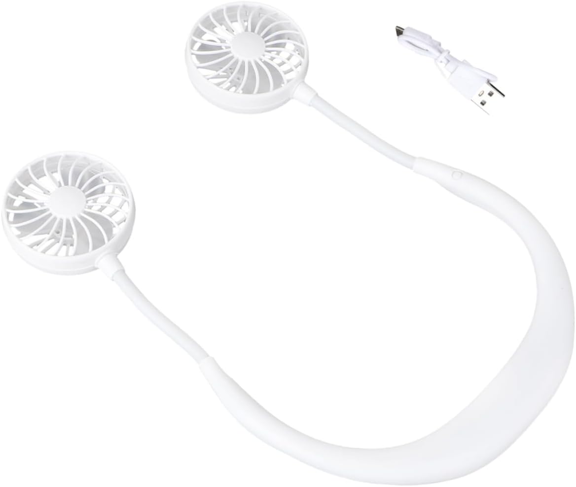 Zerodeko Pcs Handheld Fan Neckband Mini Fan Personal Cooling Portable Wearable Rechargeable Speed for Travel Outdoor Office Random