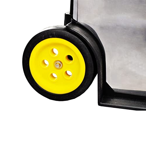 Vidaxl 3-Part Rolling Tool Box With 2 Wheels Storage Cabinet Storage Boxes Traditional Handy Toolbox Large Pull-Handle Durable Silver #TOP3