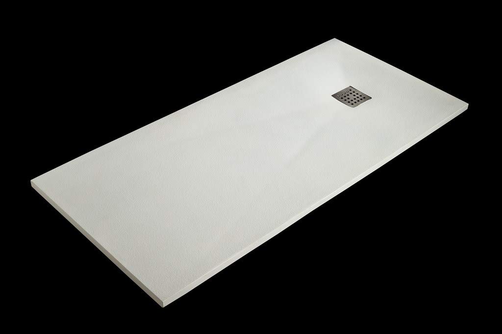 Plato de Ducha marca Sintextone, ancho 80 cm y largo todas las medidas … (130x80, Blanco Ral 9003)