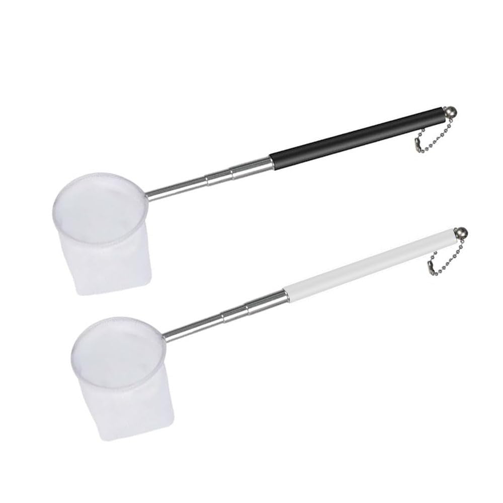 2-Pack Aquarium Cleaning Tool Fish Net Ebinet Mini Tame Net Telescopic, Expandable 5.1 - 15.4 inches (13 - 39 cm), Aquarium Shrimp Net, Telescopic Mini Tamo Net, Stainless Steel Fish Net