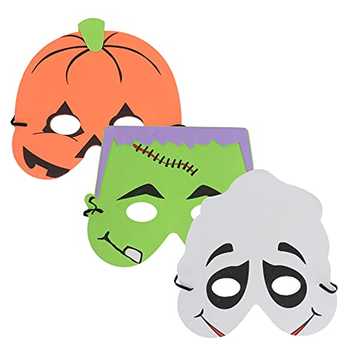 3pcs Halloween Half Masks JackoLantern Pumpkin Face Head Masks Novelty Trick or Treat Party Masks for Halloween Cosplay Costume Party Acccessory