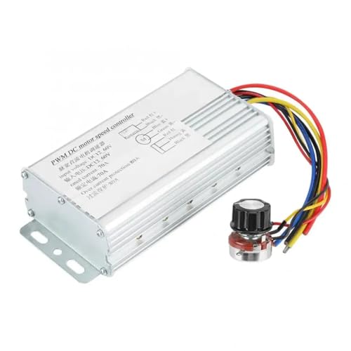 Suoumwa Einstellbarer Antriebsdrehzahlregler PWM-Motorregler DC 12V-60V 70A 4000W Geschwindigkeitsregelregler Hohe Qualität