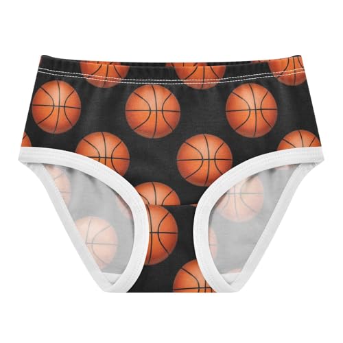 Joisal Toddlers Underwear Floral 2t Cotton Girl Panties Cute Flower Underpants Briefs Basketballs Black
