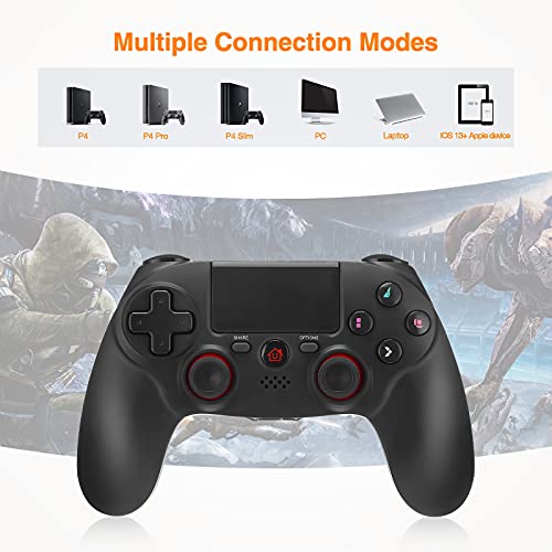 image for BABAKA Wireless Controller for P-S4, Game Controller for Plays 4 /Pro/