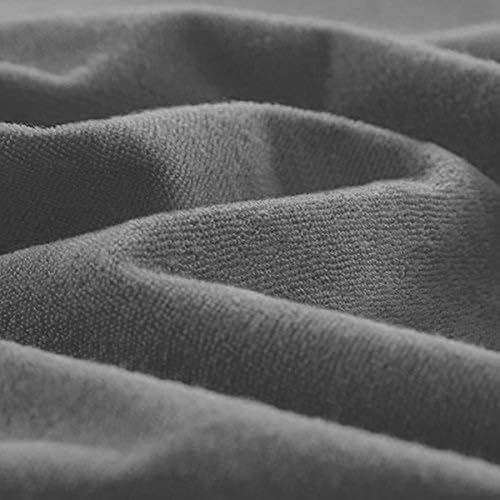 Image of Utopia Bedding Cotton Waterproof and dustproof Water absorbant Terry Fitted Mattress Protector (72x78 inches) Gray