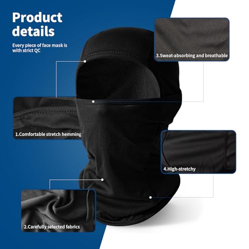 Image of YESLIFE Balaclava Ski Mask for Men and Women, Winter Face Mask, Shiesty for Skiing, Snowboarding & Motorcycle