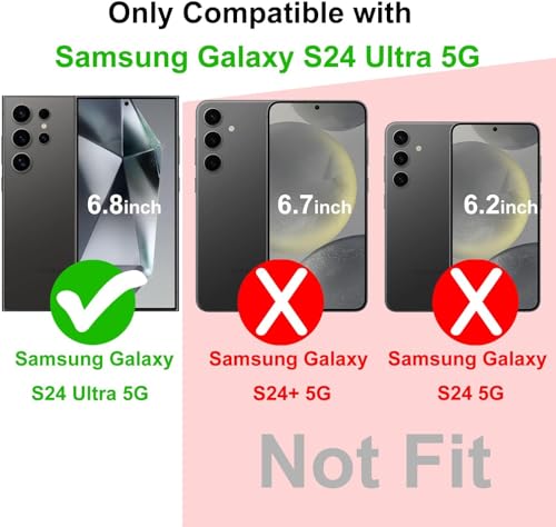 Image of REALCASE Silicone Samsung S24 Ultra 5G Back Cover Case, Scratch Resistant Protective Crystal Clear Transparent Shock Proof Bumper Back Cover Case for Samsung Galaxy S24 Ultra 5G