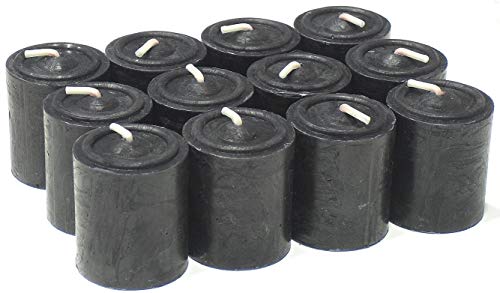 MERCAVIP Thermovip. La Magia de Las Velas. Vela Taco Ø3.7 X 4.5 cm. 9 Horas. Protección y Poder. Aroma Almizcle. Pack Ahorro 12 Uds Cover