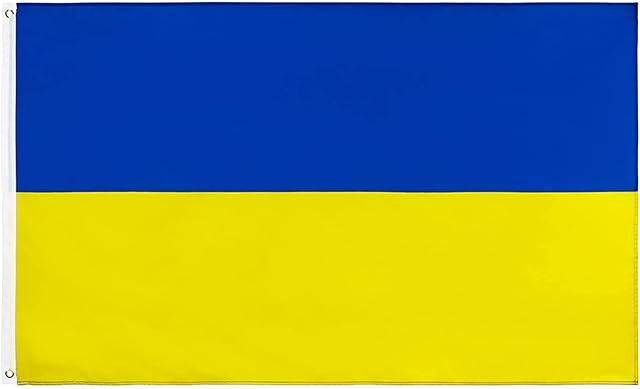 FlagSuperstore Ukraine Flag 5 x 3 FT - 100% Polyester With Eyelets