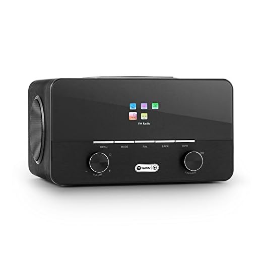 auna Connect 150 Black, 2.1 Internet Radio, Wi-Fi Music Player, MP3 USB Port, AUX, Remote Control, Black
