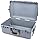 Pelican 1595 Case by ColorCase - Silver - Large Sized Waterproof Case (Case Only) - Blue Handles & Latches