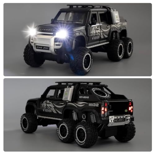 Image of Scale Exclusive Alloy Metal Pull Back | Die-cast Car Model with Sound Light Mini Auto Toy for Kids Metal Model Toy Car with Sound and Light (1:24 Scale def 6x6 -Black)