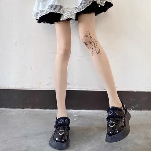 Image of Ulalaza Sparkle Hollow Out Letter Nude Colorful Rhinestone Hot Drilling Fishnet Pantyhose Tights for women Luminous