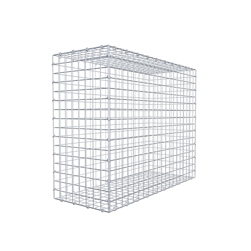 GABIONA Gabione 100 × 80 × 40 cm (L x H x T) – Steinkorb aus 4 mm Draht, Maschenweite 5 × 5 cm, C-Ring Verschluss + Gratis-Zange – ideal für Sichtschutz, Gabionenzaun, Gartenmauer und Steinkorbwand