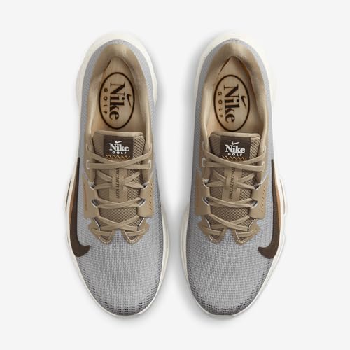Nike Air Zoom Infinity Tour NRG Golf Shoes (FN6845-001, Light Iron Ore/Sail/Khaki/Baroque Brown) Size 104