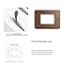 AFOOYO Bamboo Tablet Drawing Stand Tablet Holder - Portable & Adjustable 5 Angles,Laptop Stands Riser,Compatible with 12.9/13 inch iPad Pro-3rd-7th Gen(Walnut Varnish)
