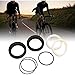 Harpra Bicycle Front Fork Dust Wiper Kit, Stainless Steel Rubber Front Fork Oil Rings Compatible with ROCKSHOX Maintenance
