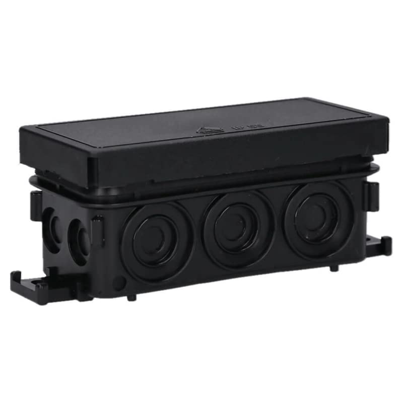 30 Stück Voxura Feuchtraum Aufputz-Verbindungsdose Abzweigdose Verteilerdose 89x42x37mm IP55 Abzweigkasten AP schwarz