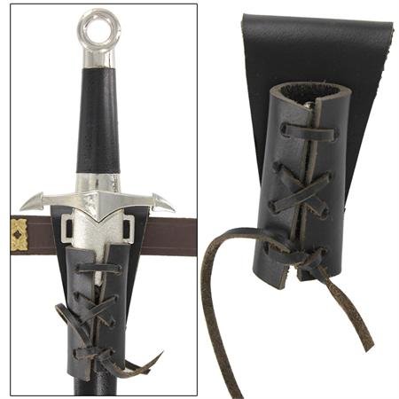 Amazon.co.jp: TL5009 レザー ダガーベルト 黒 ソード 剣 鞘 中世 LARP