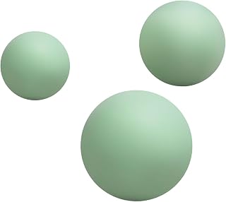 Ansxcehxy 3 pelotas de yoga portátiles para la espalda, tejido profundo miofascial, para yoga, gimnasio, deportes, color gris