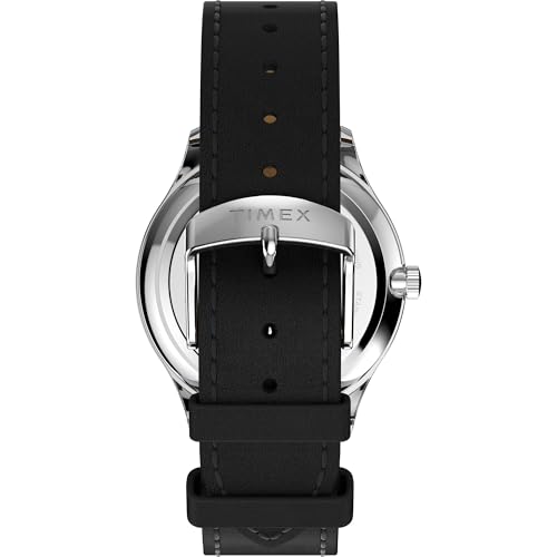 Image of Timex Men's Modern Easy Reader 40mm Watch - Black Strap White Dial Silver-Tone Case
