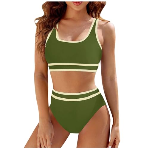 Bikini deux pièces taille haute galbant pour un look athlétique sans effort