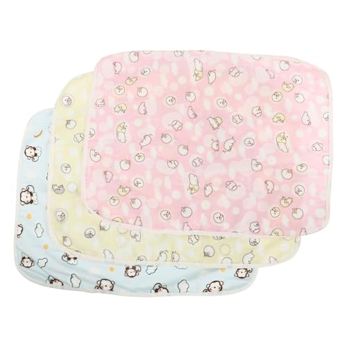 Happyyami 3 Piezas Almohadilla para Hacer pipí de hámster Protectores de colchón Cojín Lavable para orina de Mascotas. Juguetes Funda Nordica transatlántico Almohadilla para orina de jerbo