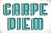 Generisch Cartel de chapa Carpe Diem (20 x 30 cm)