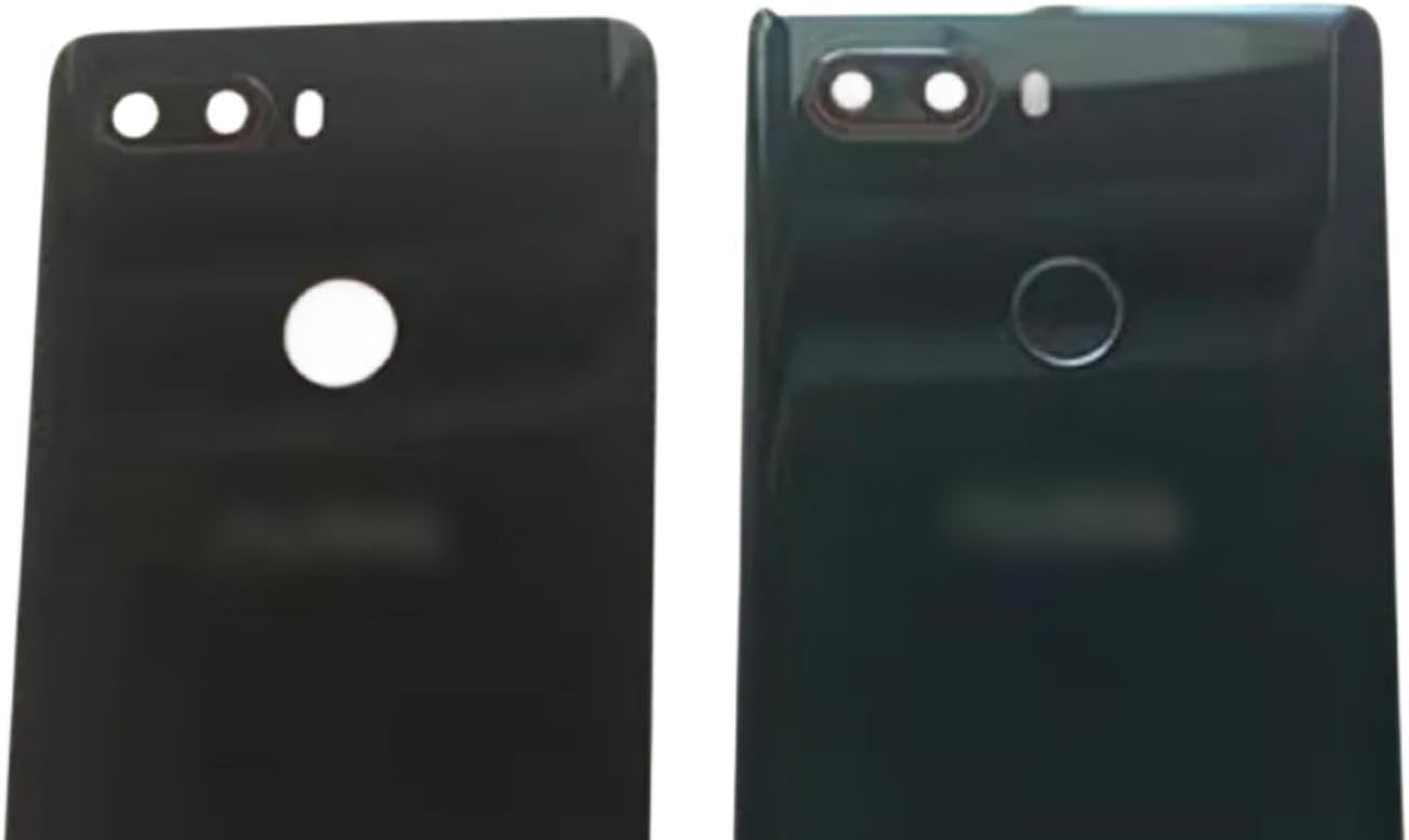 SHOWGOOD for ZTE Nubia Z18 NX606J NX606 Back Battery Cover Door Housing case Rear Glass Lens Parts Replacement (Blue with Fingerprint)