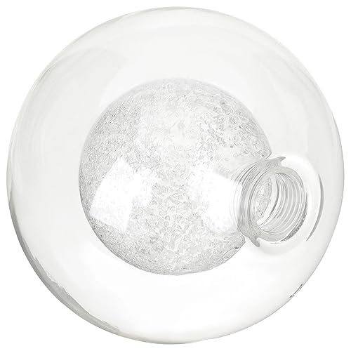 Image of UPKOCH G9 Double Layer Clear Glass Lampshade Sphere Ball Light Cover for Chandelier Pendant Lamp Shade Replacement 3.94 Inch